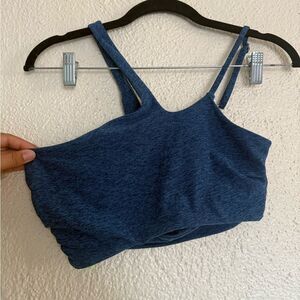 Bombshell Sportswear Heathered Blue Sports Bra size medium